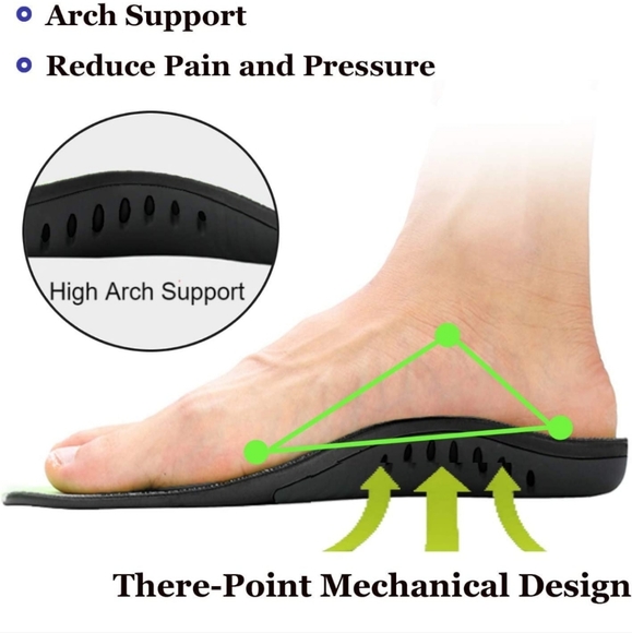 Plantar Fasciitis Arch Support Shoe Inserts Women & Men size M - Picture 11 of 11